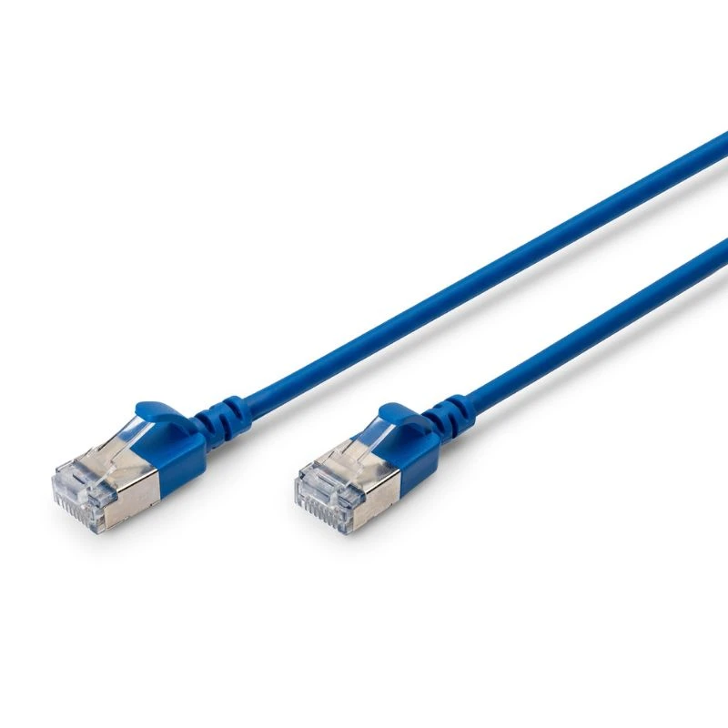 Image of FDL SLIM 1M CAT.6a F-FTP LSZH PATCH CABLE - Blue (SNAGPROOF)