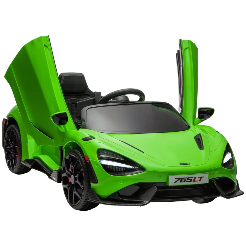 Image of AIYAPLAY Orange McLaren 765LT Licensed 12V Kids Ride on Car w/ MP3 Music - Green TJ Hughes 5061025035014