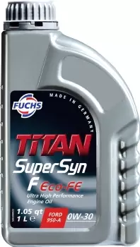 Image of FUCHS TITAN SUPERSYN F ECO-FE 0W-30 ENGINE OIL LUBRICANT 1 LITRE ACEA C2