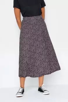Image of Ditsy Print Midi Skirt