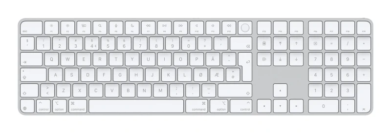 Image of Apple Apple Magic keyboard Universal USB + Bluetooth QWERTY Norwegian White MXK73H/A