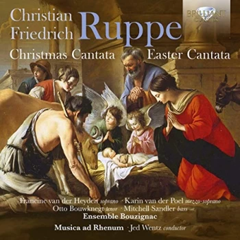 Image of Musica ad Rhenum, Jed Wentz, Ensemble Bouzignac - Christian Friedrich Ruppe: Christmas Cantata/Easter Cantata CD