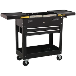 Image of Sealey Mobile Steel Tool & Parts Trolley Black