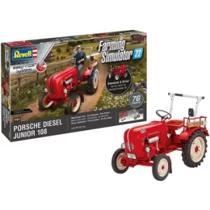 Image of Revell 07823 Porsche Junior 108 (Easy-Click) Model Kit 1:24 Scale-Farming Simulator Edition