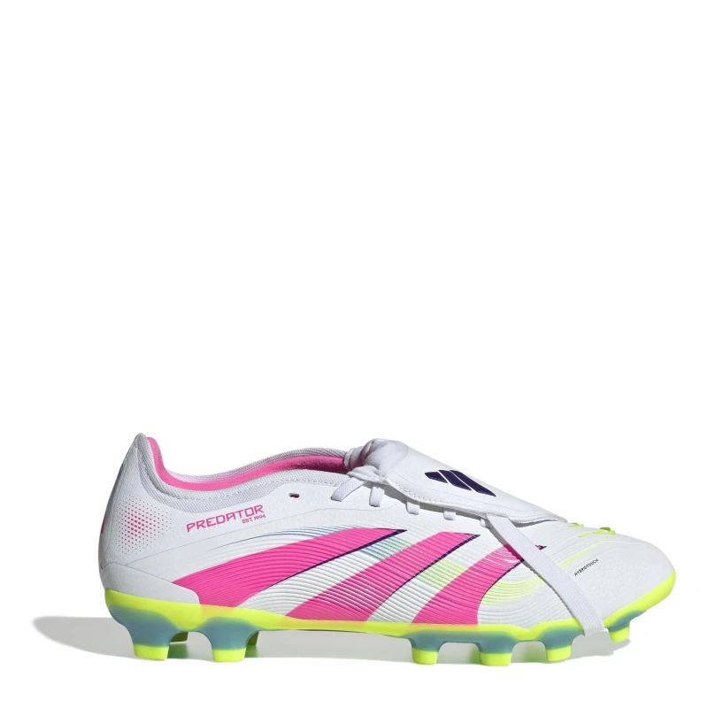Image of adidas Predator Pro Fold-Over Multi Ground Football Boots White/Pink male 10 (44.7)