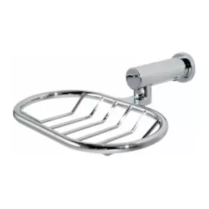 Image of Wall Mounted Chrome Infinity Soap Basket - Chrome