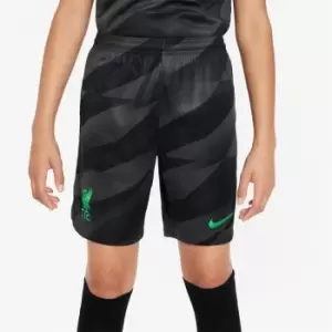 Image of Nike Liverpool Goalkeeper Home Shorts 2023 2024 Juniors - Black