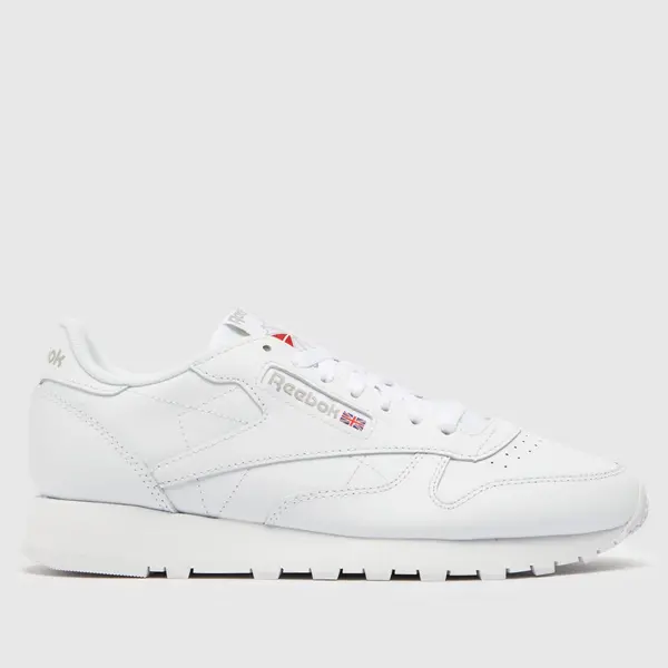 Image of Reebok White Classic Leather Shoes White Male 6 202913UK
