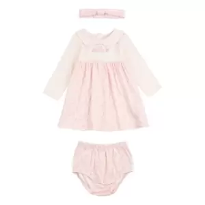 Image of Elle Bow Collar Set Bb99 - Pink