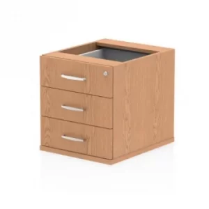 Image of Trexus 3 Drawer Fixed Pedestal 426x463x480mm Oak Ref I001643