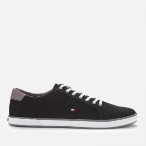 Image of Tommy Hilfiger Mens Harlow Canvas Pumps - Black - UK 7
