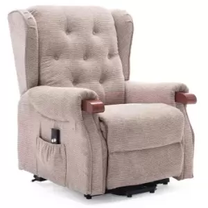 Image of Harrogate Fabric Rise Recliner - Beige