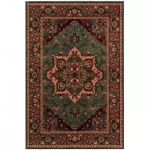 Image of Mastercraft Kashqai 4354/401 Rug - 240x340cm, Wool - Green