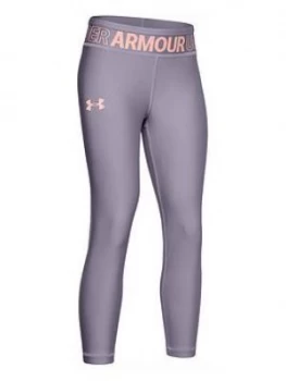 Image of Urban Armor Gear Girls Heatgear; Ankle Crop Legging - Purple