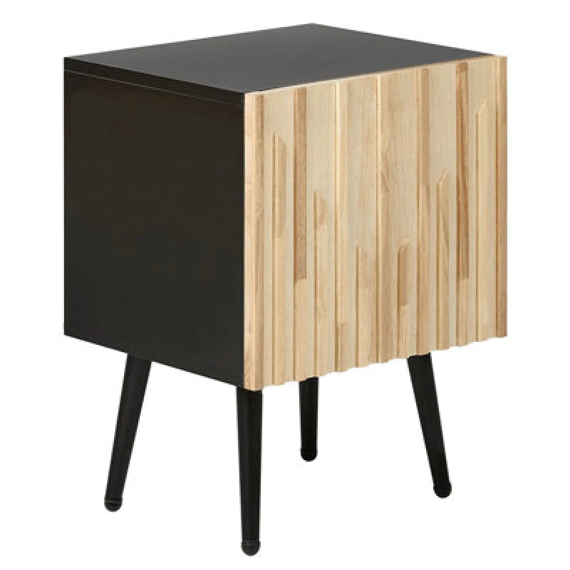 Image of Beliani Bedside Table Dalcross Brown/ Black