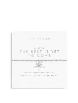 Image of Joma Jewellery A Little... The Best Is Yet To Come Bracelet - 17.5cm Stretch, Silver, Women
