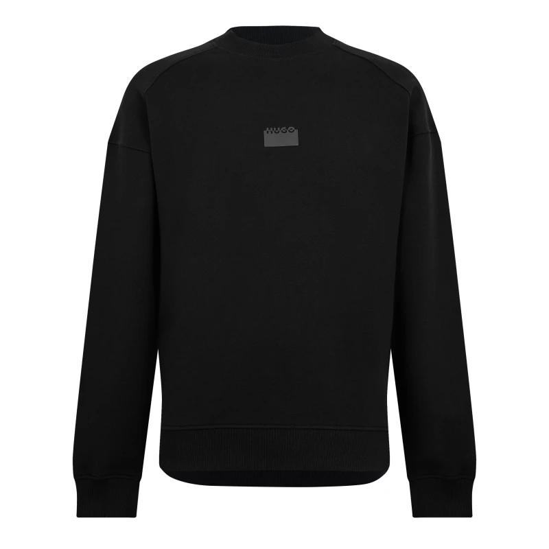 Image of Hugo Mens Delastcrew Short Sleeve Polo Shirt Black male S