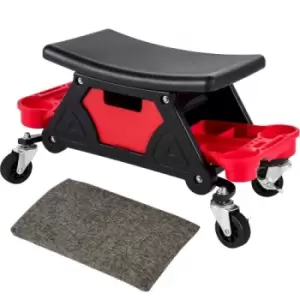 Image of VEVOR Mechanic Stool Mechanics Seat with Wheels 300 lbs Capacity Heavy Duty