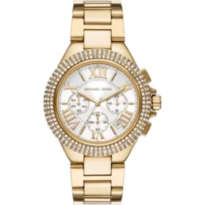 Image of Michael Kors Camille Chronograph Gold-Tone Stainless Steel Watch