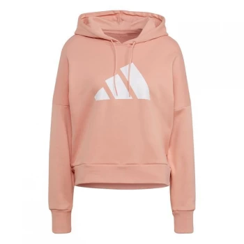 Image of adidas Future Icons 3B Hoodie Womens - Ambiant Blush