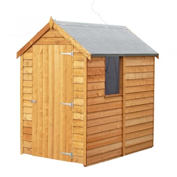 Image of Shire Super Value Window Overlap Apex Shed - 4ft x 6ft (1200mm x 1830mm)