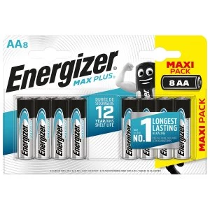 Image of Energizer Max Plus AA Batteries 8 Pack