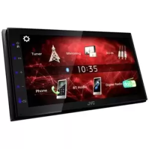 Image of JVC KW-M27DBT Double DIN monitor receiver Steering wheel RC button connector, Rearview camera connector, DAB+ tuner