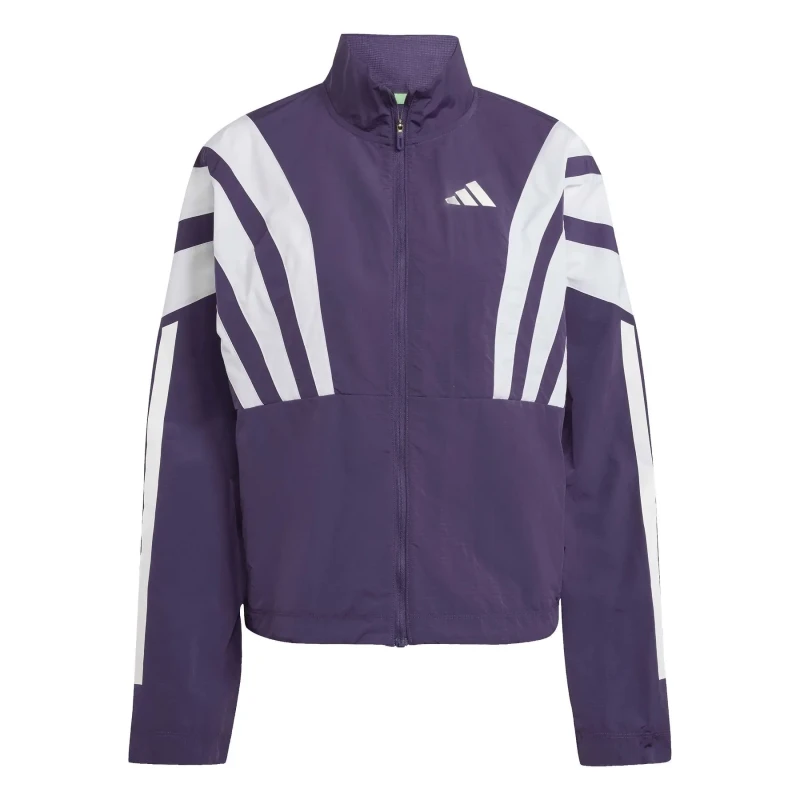 Image of Womens sweat jacket adidas Adizero NYC Violet Female L