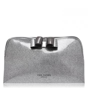 Image of Ted Baker Small Ginniy Cosmetic Bag - gunmetal