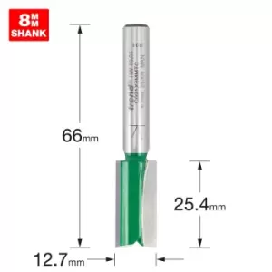 Image of Trend CRAFTPRO Two Flute Straight Router Cutter 12.7mm 25.4mm 8mm