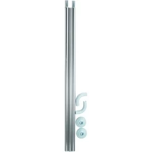 Image of Wickes Anodised Modular Shower Curtain Rail