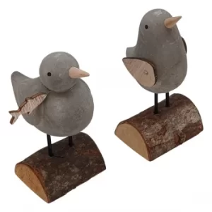 Image of Standing Stone Bird Decoration (One Random Supplied) by Heaven Sends