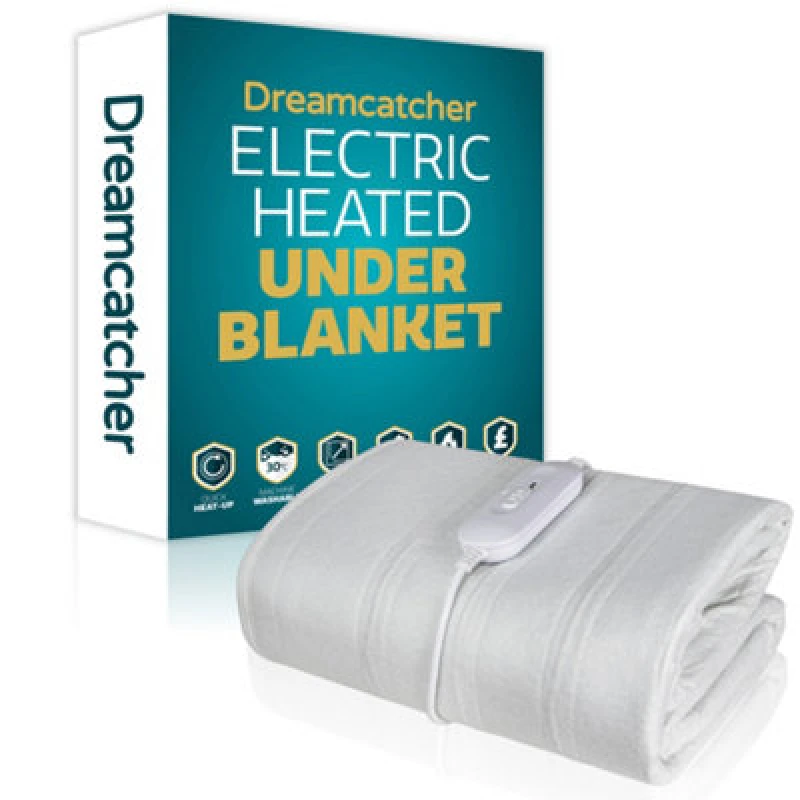 Image of Dreamcatcher King Size Electric Blanket Heated Bed Underblanket Polyester Detachable Control 3 Heat Settings
