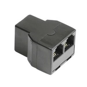 Image of Hama Modular Splitter, 6p4c socket - 2 6p4c sockets