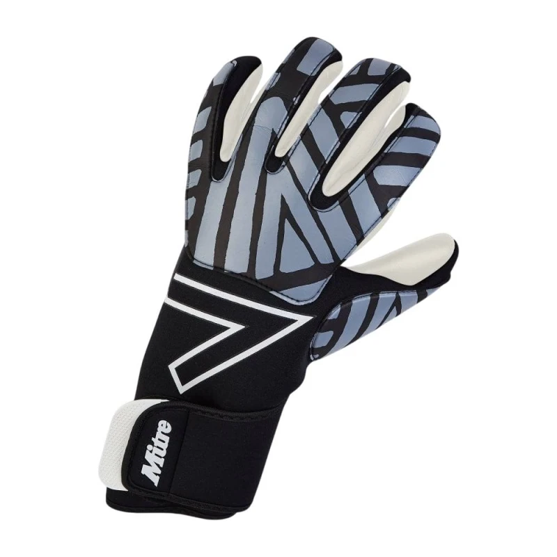 Image of Mitre Impel Goalkeeper Gloves in Black Size: 6 Years Black Unisex 6 Years