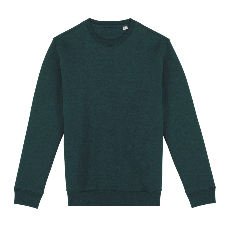 Image of Native Spirit Mens Crew Neck Sweatshirt in Bottle Green Size: 2XL Bottle Green Male 2XL