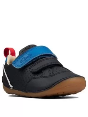 Image of Clarks First Tiny Sky Shoe, Navy, Size 4 Younger