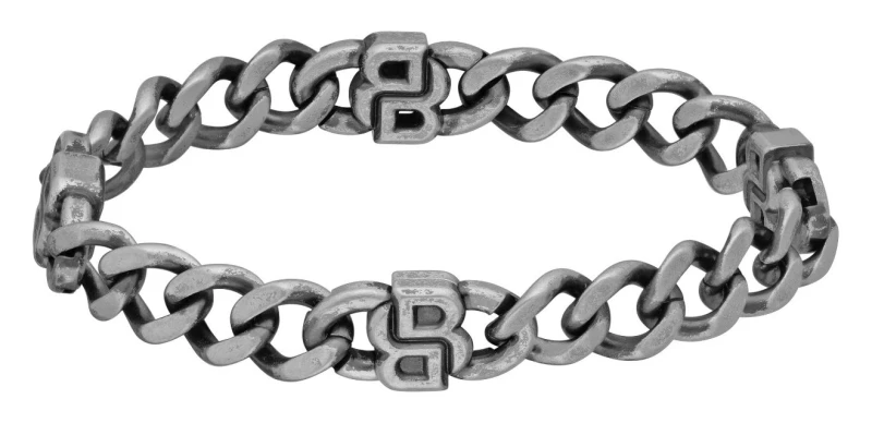 Image of BOSS 1580742M Mens Black Double B Stainless Steel Jewellery