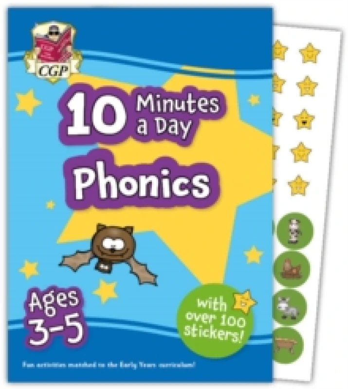 Image of 10 Minutes a Day Phonics for Ages 3-5 (with over 100 stickers) Paperback / softback