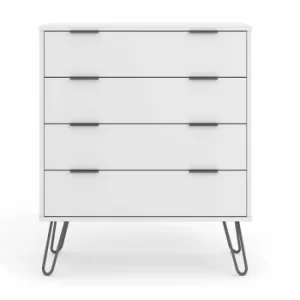 Image of Augusta White 4 drawer chest of drawers