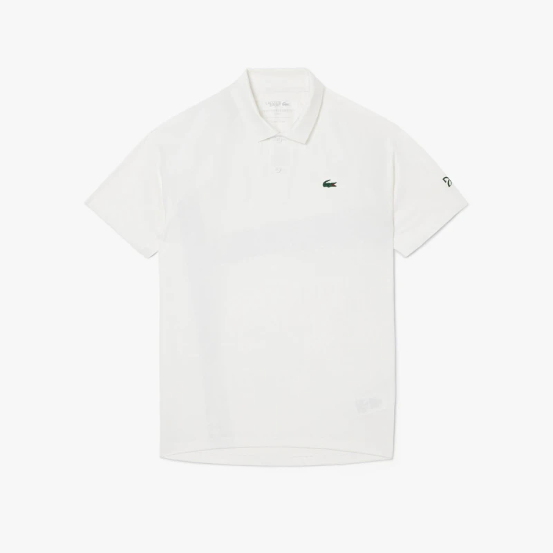 Image of Lacoste Novak Djokovic On Court Polo Shirt White male S