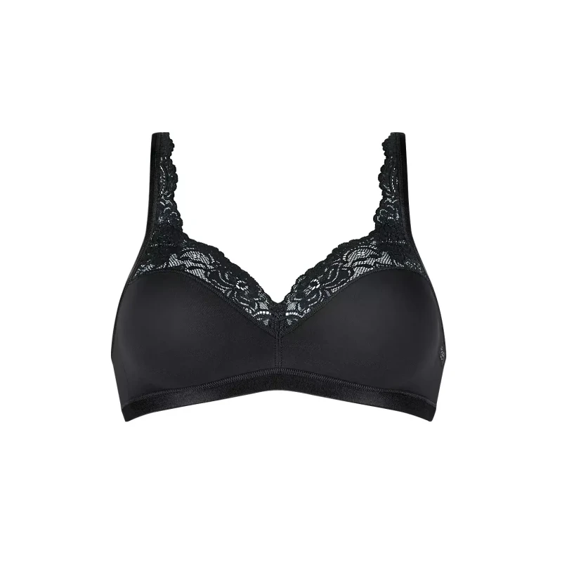 Image of Sloggi Romance Non-Underwired Bra Black Women 34C;36C