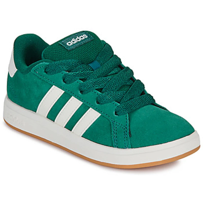 Image of Adidas SPORTSWEAR Kids Grand Court 00s Trainers Green Baby 36 (3.5);37.3 (4);38 (5);39.3 (5.5 to 6)