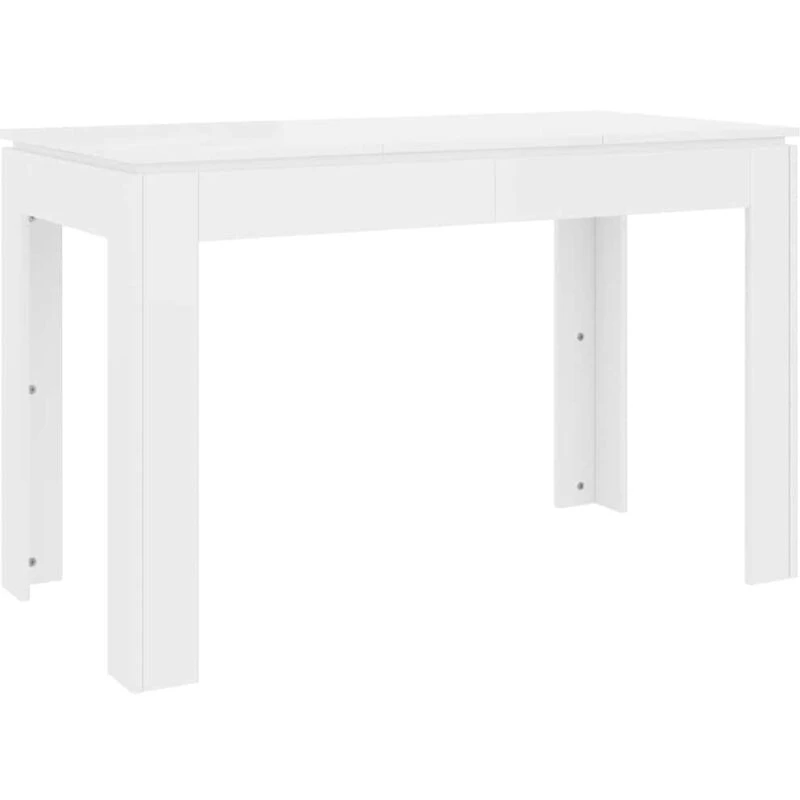 Image of VIDAXL Dining Table High Gloss White 120x60x76cm Engineered Wood Vidaxl 8719883786933