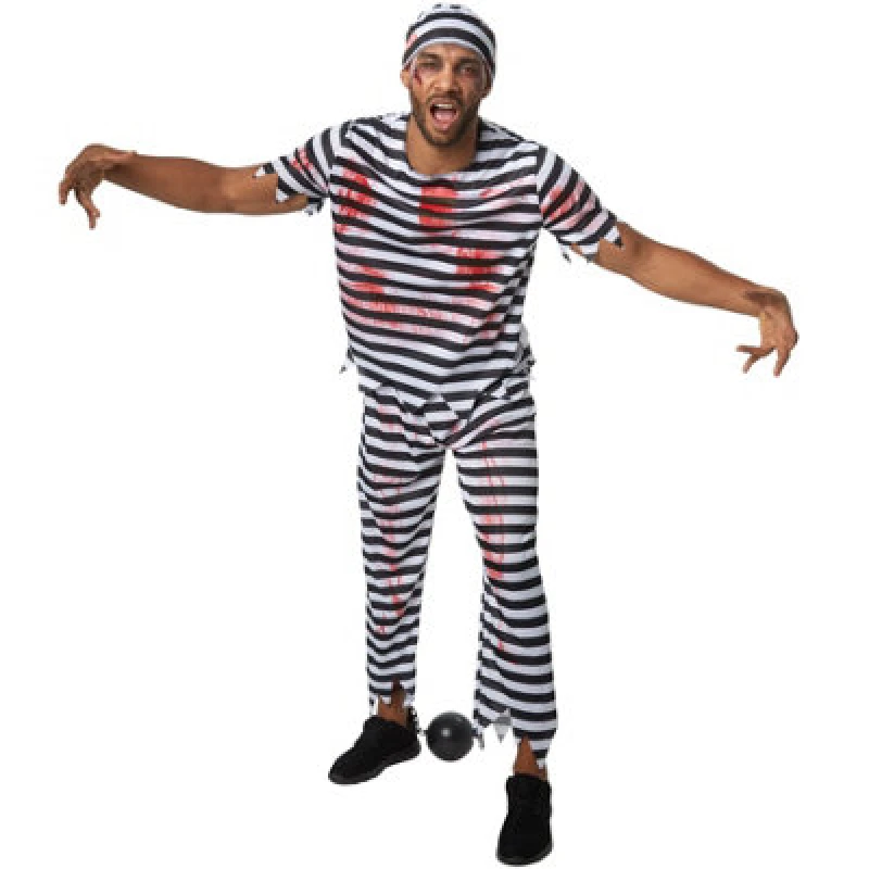 Image of Tectake Scary Jailbird 302281 - Black/white M