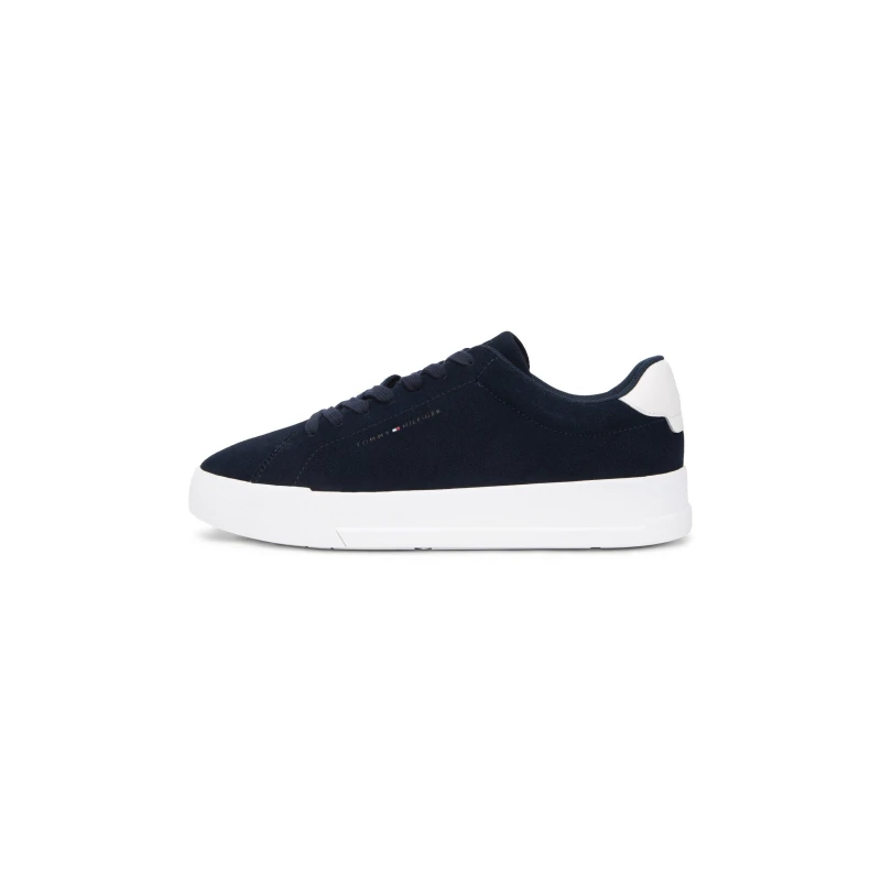Image of Tommy Hilfiger Mens Core Suede Court Trainers Desert Sky male 7 (41)