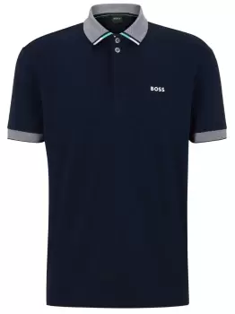 Image of BOSS Paddy Polo Shirt Dark Blue