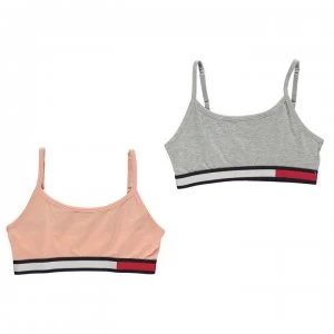Image of Tommy Hilfiger Flag Band Bra - Rose/Grey