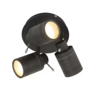 Image of Forum Lighting 35W Spa Scorpius 3 Spotlight Matt Black - SPA-27405-MBLK