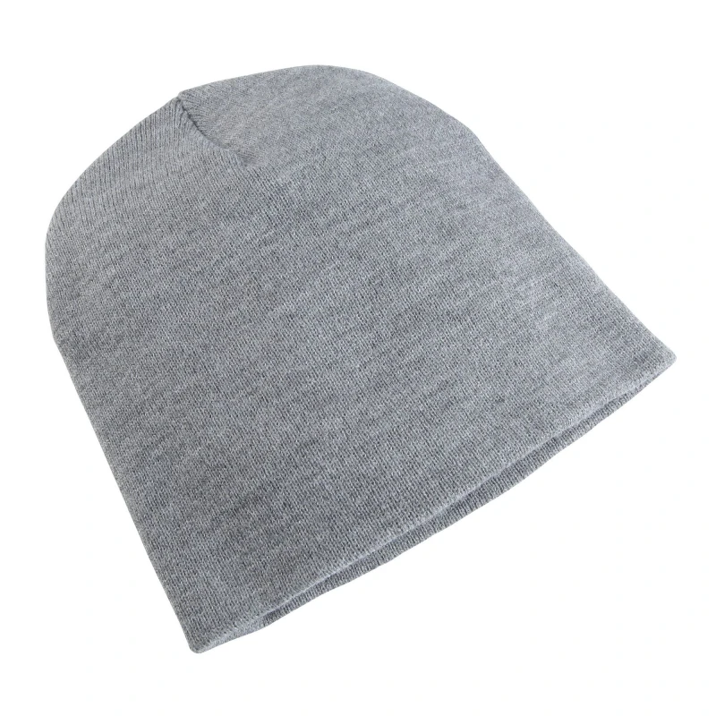 Image of Yupoong Mens Flexfit Heavyweight Standard Beanie Winter Hat in Grey Grey Male One Size